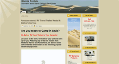 Desktop Screenshot of glamis-rentals.com